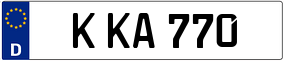 Trailer License Plate